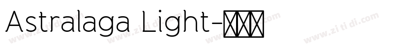 Astralaga Light字体转换